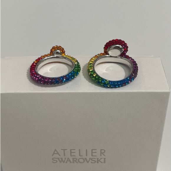 Swarovski Atelier Tigris ring Set (2), size 55/7 Multicolored, Rhodium plated - Picture 5 of 7